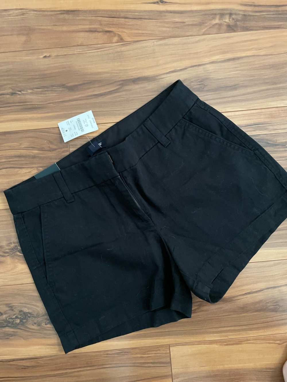 J. Crew Black High-Rise Tailored Womens Shorts size 2 NWT